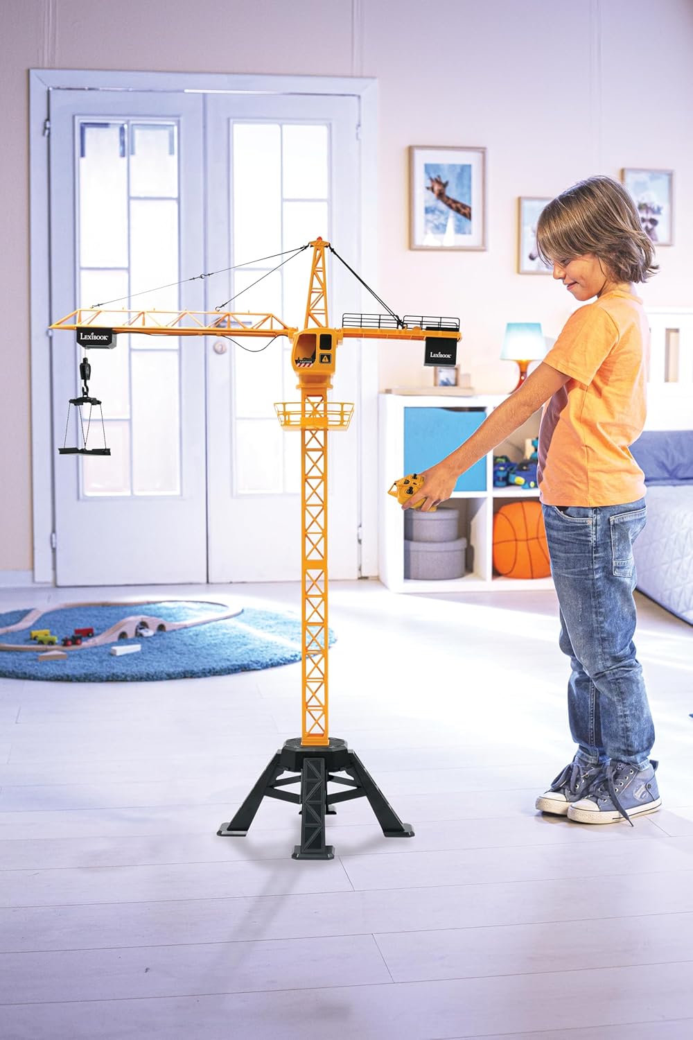 Lexibook, Crosslander® Pro, RC-Kran, Riesiger Ferngesteuerter Kran, Höhe 1,28 m, Hebt bis zu 500g, M