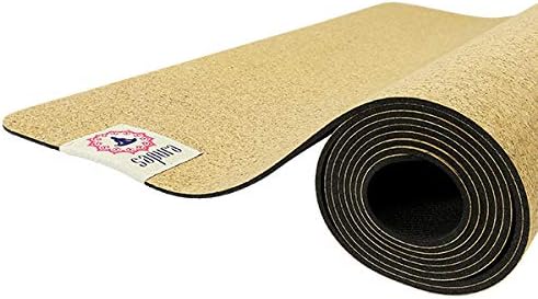 XXL Yogamatte rutschfest - Kork und Naturkautschuk 190cm - Extra lang + Tragegurt + Nachhaltige Yoga