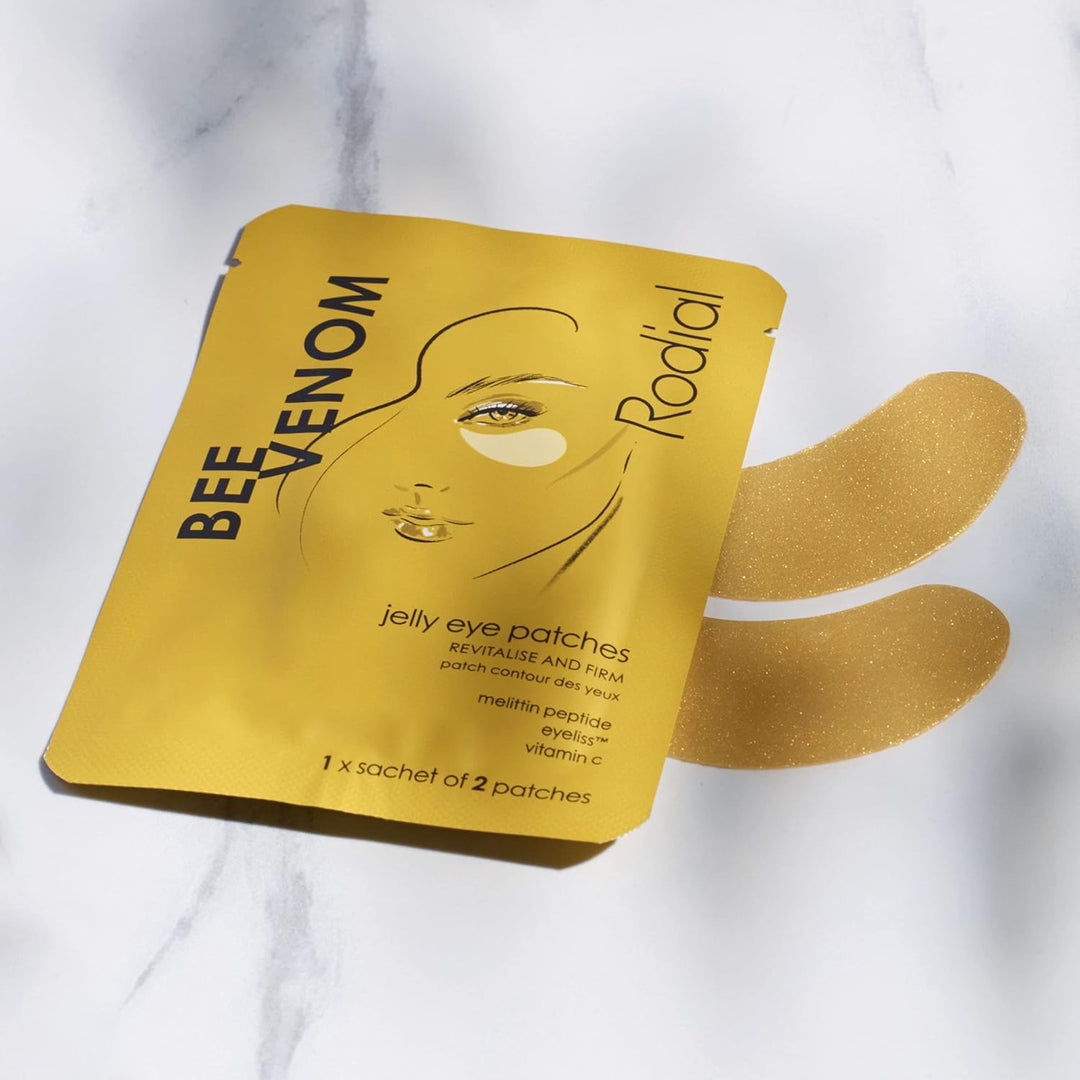 Rodial Jelly Eye Patches Bienengift (Box mit 4 Beuteln), verjüngt und fest, kühlende Gelee-Technolog