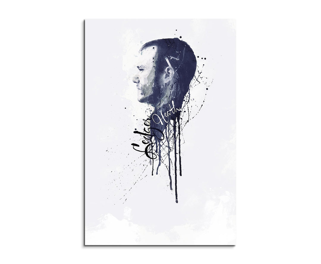 Paul Sinus Art Heath Ledger II 90x 60cm Keilrahmenbild Kunstbild Aquarell Art Wandbild auf Leinwand
