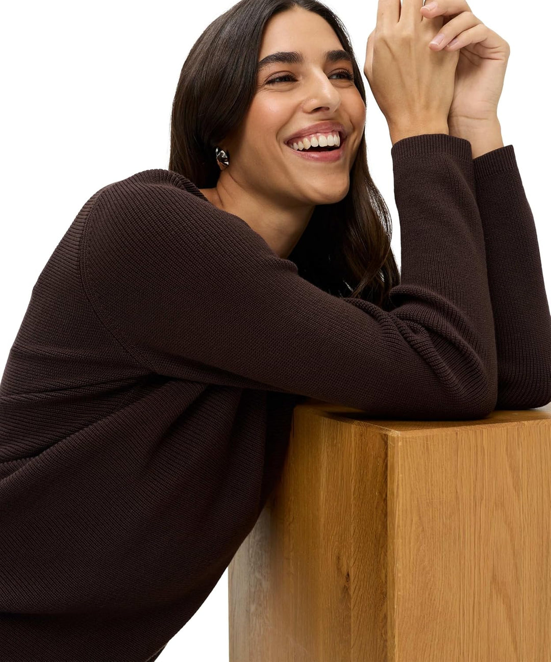 BRAX Feel Good Style Lesley Damen Strickpullover 34 Brunette, 34 Brunette