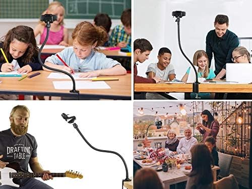 AceTaken 63,5 cm (25 Zoll) Flexibler Backenarm-Klemmhalter, kompatibel mit Logitech Webcam C920s C92