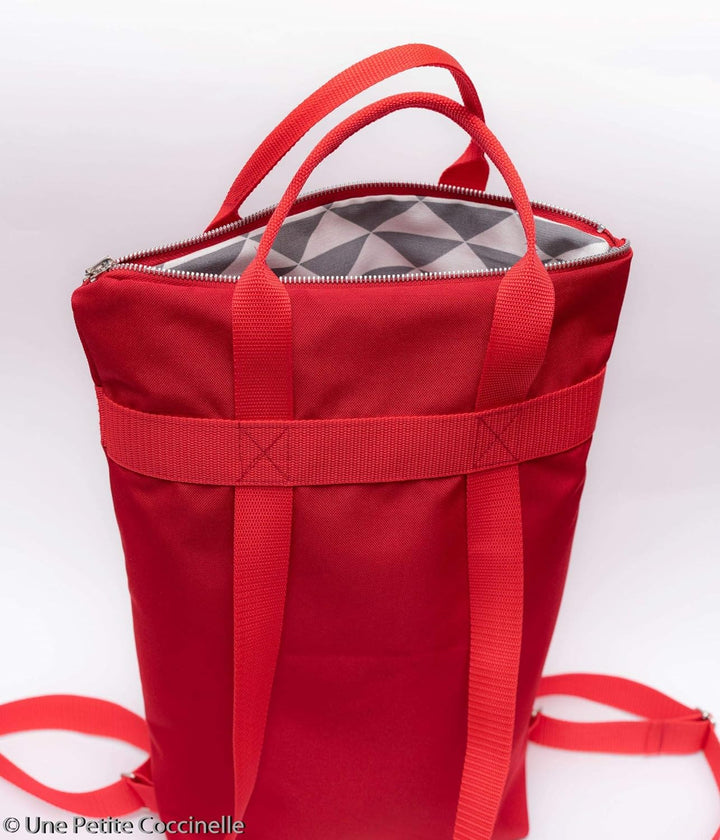 DIY Nähset/Nähpaket Rucksack/Shopper 37cm x 30cm rot