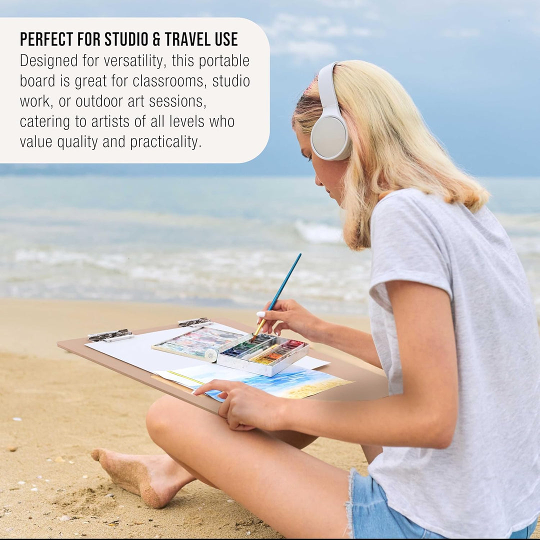 US Art Supply Artist Sketch Tote Board - Great for Classroom, Studio or Field Use (18x18) by US Art