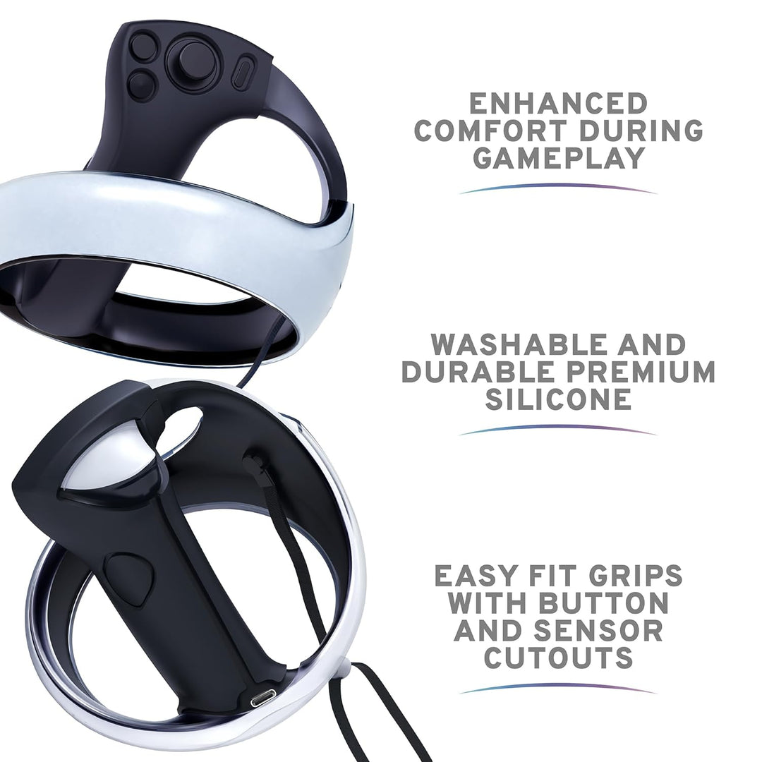 STEALTH Comfort Play & Protect Kit für PS VR2 - mit Silikon Linsenschutz, Silikon Schutzhaube, Mikro