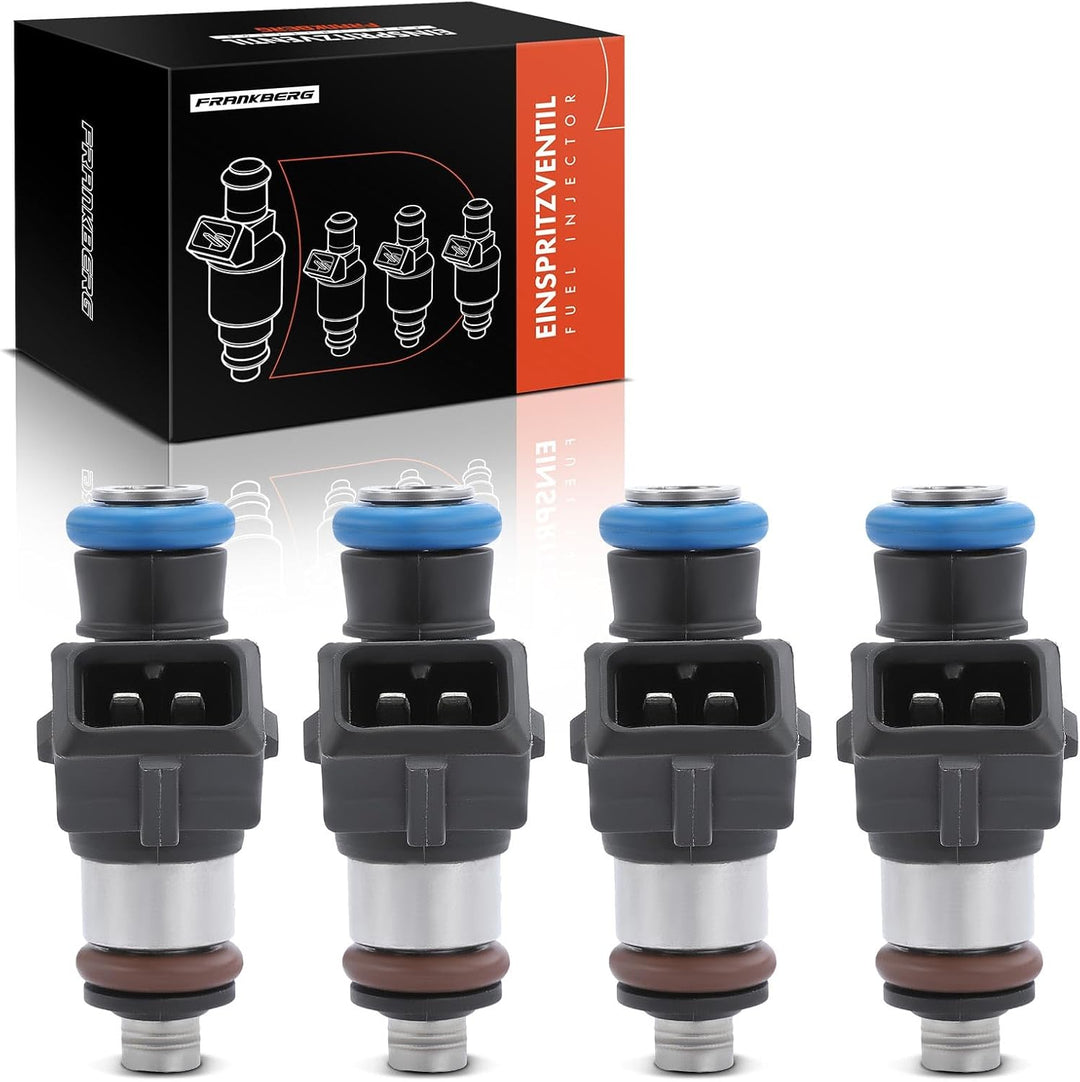Frankberg 4x Einspritzventil Einspritzdüse Kompatibel mit Sandero 1.1L 2008-2015 Clio II BB CB 1.1L