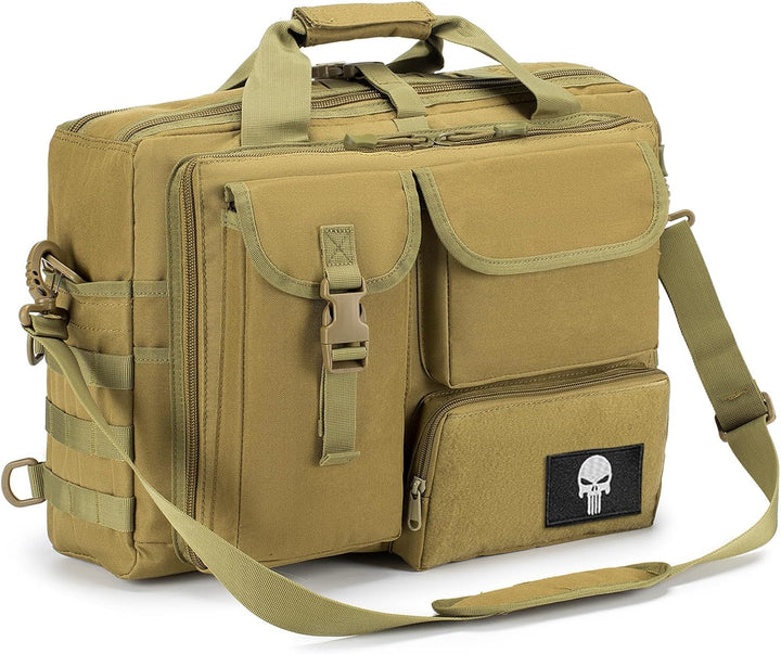 SPAHER Aktentasche Herren Laptoptasche 14/15.6/17.3 Zoll Business Tasche Taktische Arbeitstasche Her