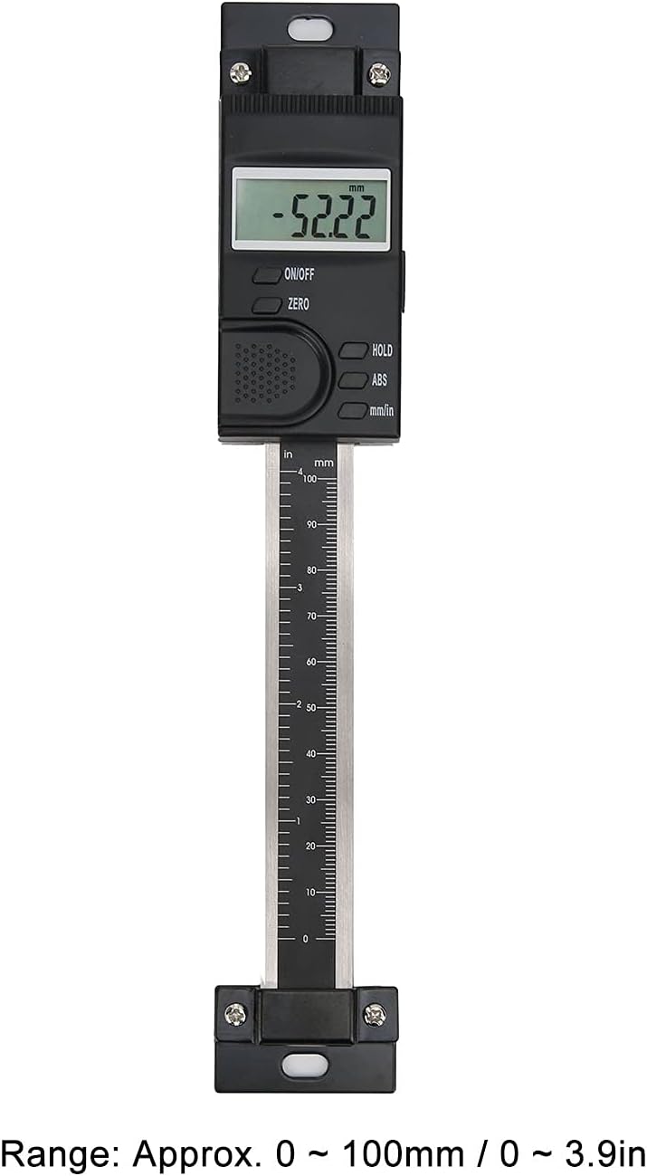 100 MM Vertikale LCD-Digitalanzeige Linearskala, Lineal aus Aluminiumlegierung mit Hoher Genauigkeit