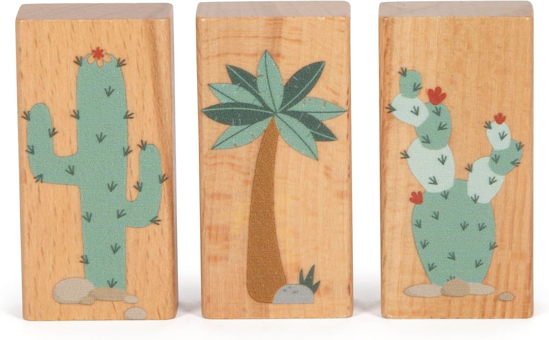 small foot Holzbausteine „Dino“, Bausteine-Set aus FSC 100%-zertifiziertem Holz, für Kinder ab 1 Jah