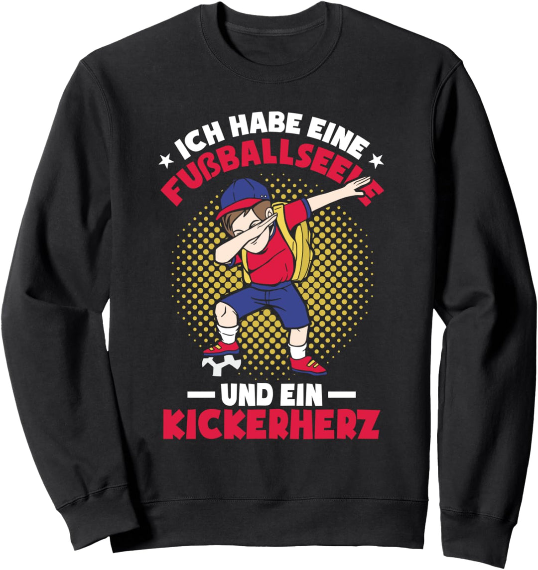 Fussballspieler Fussball Kinder Fussballer Sweatshirt