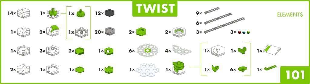 Ravensburger 24576 - GraviTrax Action-Set Twist - Sonderausgabe 50 Jahre blaues Dreieck - GraviTrax