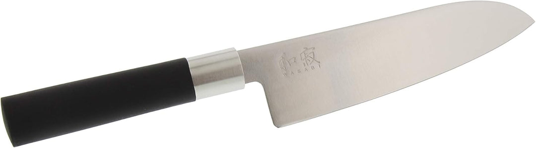 KAI Wasabi Black Messer Set - Allzweckmesser 10 cm, Allzweckmesser 15 cm, Santoku 16,5 cm - rostfrei
