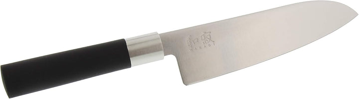 KAI Wasabi Black Messer Set - Allzweckmesser 10 cm, Allzweckmesser 15 cm, Santoku 16,5 cm - rostfrei