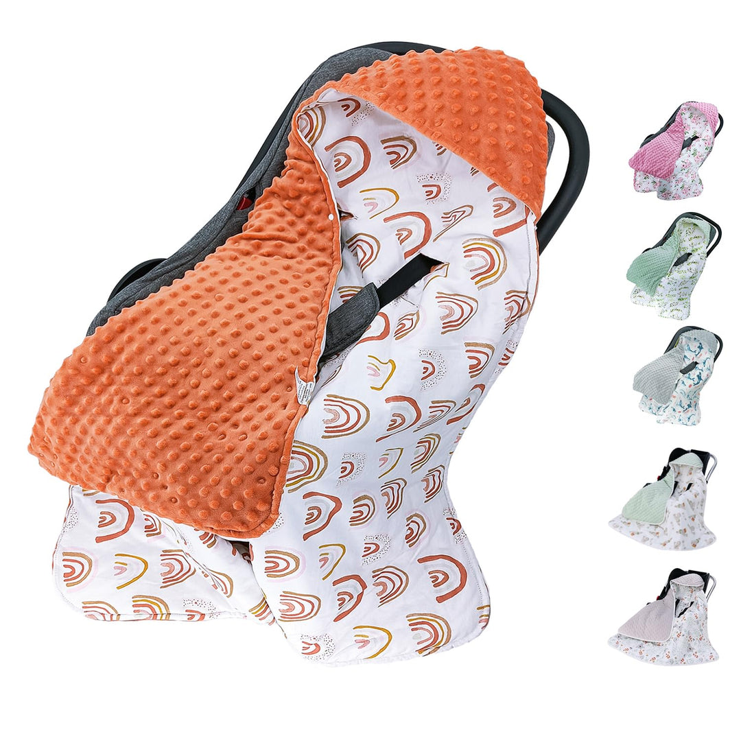 Miracle Baby Einschlagdecke Babyschale Winter Universal Kuscheldecke 90x90cm für Buggy Kinderwagen (