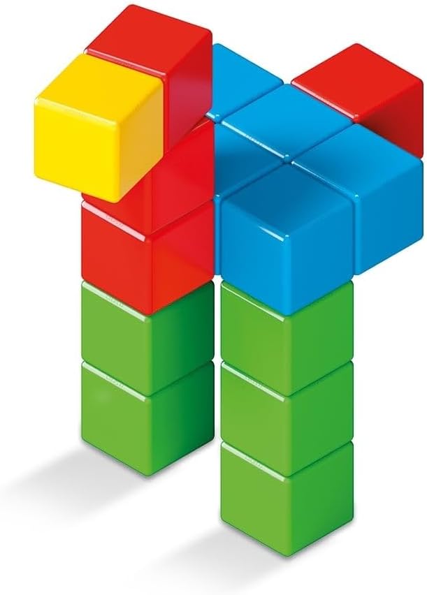 Geomag Magicube - 24 Würfel - Magnetisches Konstruktionsspielzeug für Kinder - Green Line - Lernspie