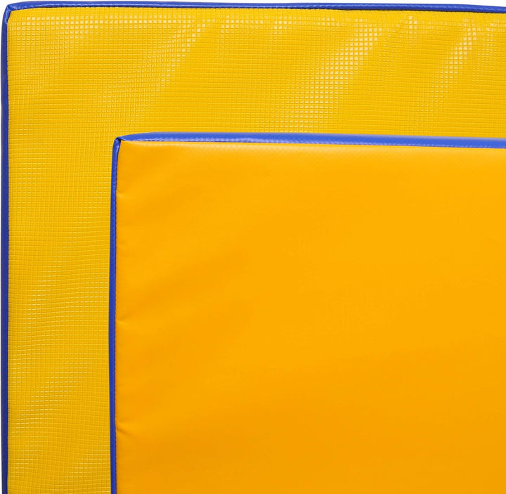 Grevinga Klappbare Turnmatte RG 35 – 200 x 100 x 6 cm – GELB/BLAU - Made in Germany - Faltbare Gymna