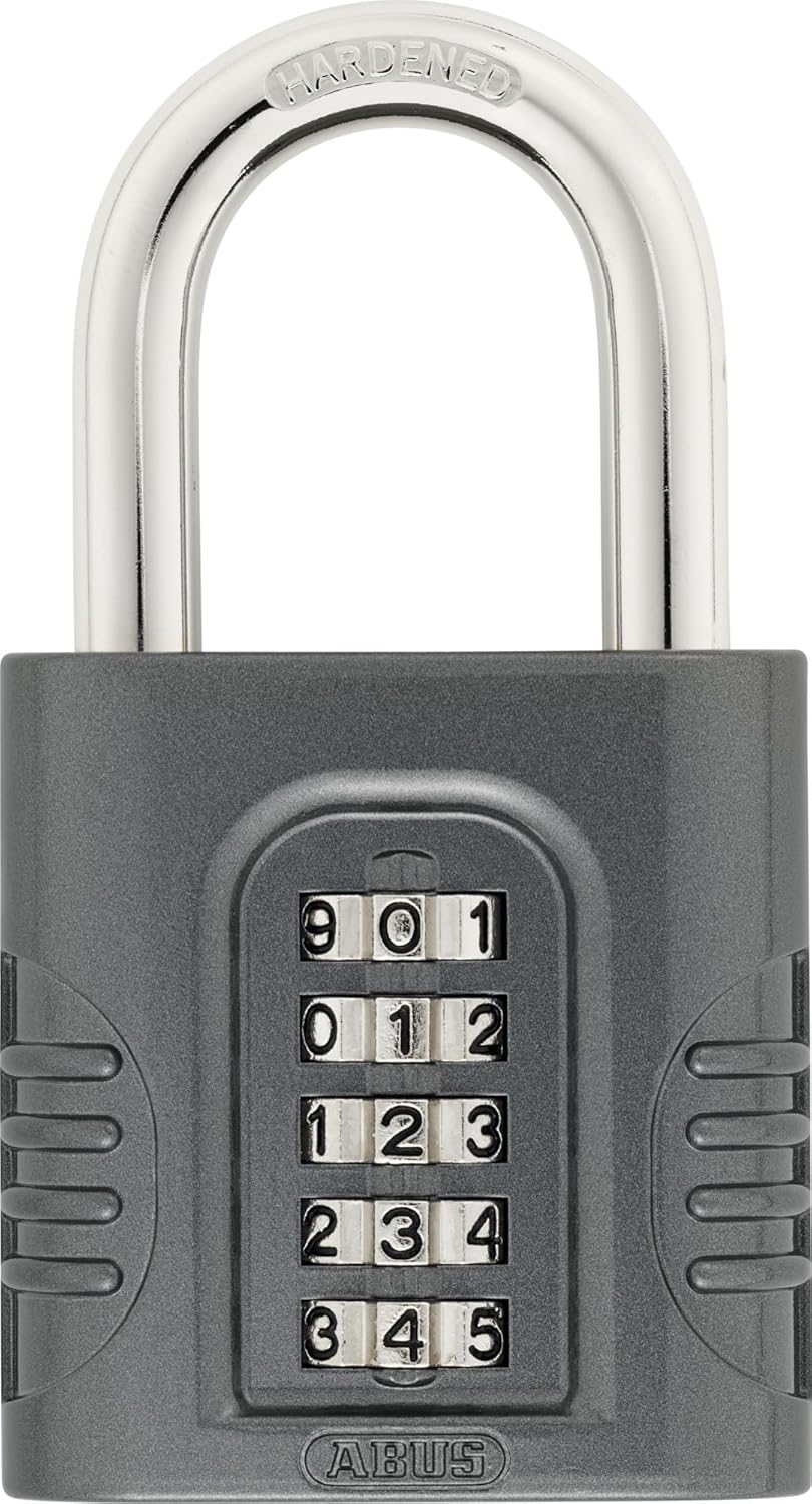 ABUS Zahlenschloss 158/65 - Vorhängeschloss mit Zinkgussdruck-Gehäuse - mit individuell einstellbare