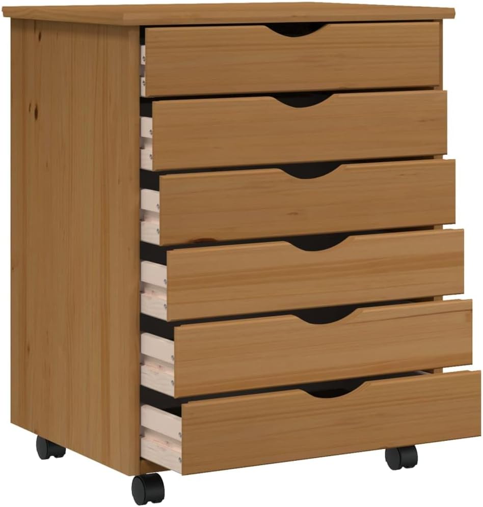 Mobiler Aktenschrank Lagerschrank mit Schubladen Beistellschrank mit Rollen für Wohnzimmer Schlafzim