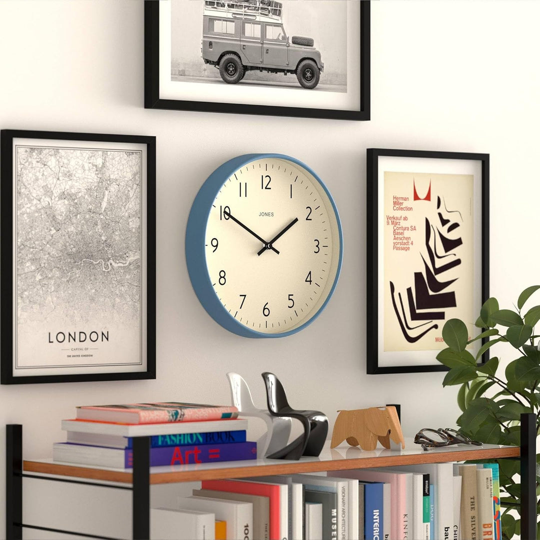 JONES CLOCKS® Studio Runde Wanduhr – Runde Uhr – Moderne Uhr – Designer Wand Uhren – Küchenuhr – Woh