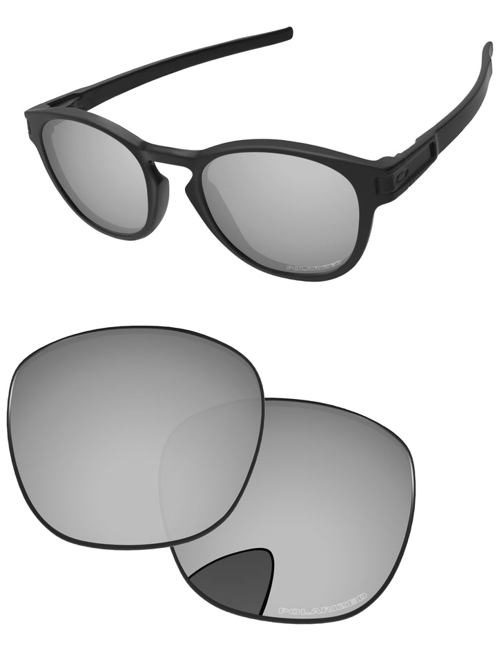 PapaViva Replacement Lenses for Oakley Latch OO9265 53mm Sunglass Chrom / Silber Pro, Chrom / Silber
