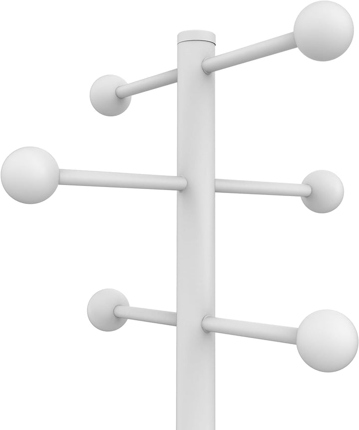 UNILUX Garderobenständer ACCESS, 175 cm, mit Schirmständer, weiss und buche Schwarz, Schwarz