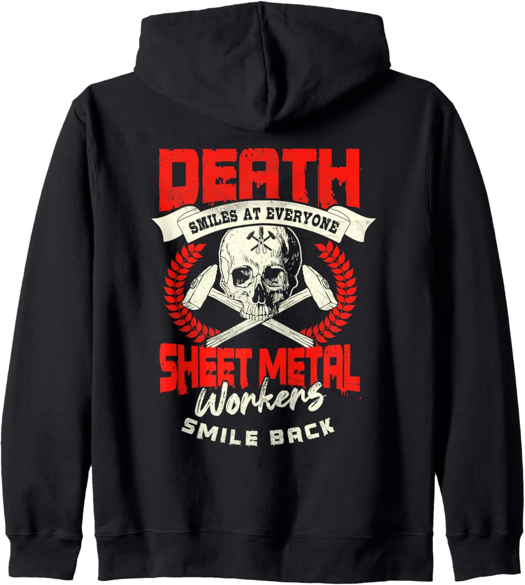 Blecharbeiter Geschenke Design auf der Rückseite des Hemdes Kapuzenjacke