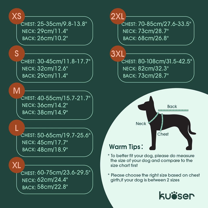 Kuoser Wasserdicht Hundemantel Hundejacke für Kleine Mittelgrosse Hunde, Reflektierende Leinwand Win