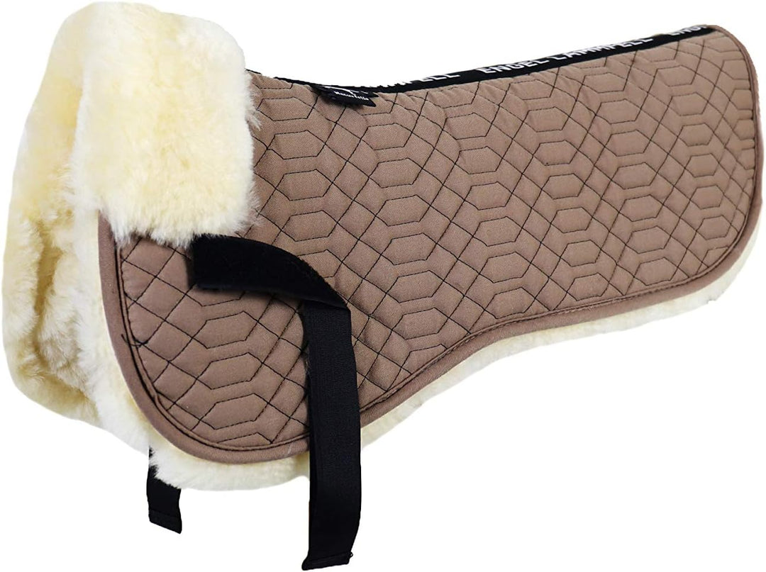 Engel Reitsport Lammfell Sattelkissen SAKIS1 mit Fellrand vorne camel-med. L, camel-med. L