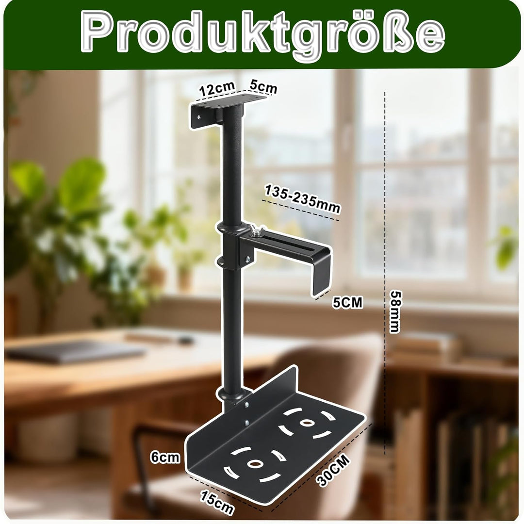 STEEIRO PC Halterung Unter Schreibtisch, Heavy Duty PC Halterung, Computergehäuse-Halterung bis zu 3