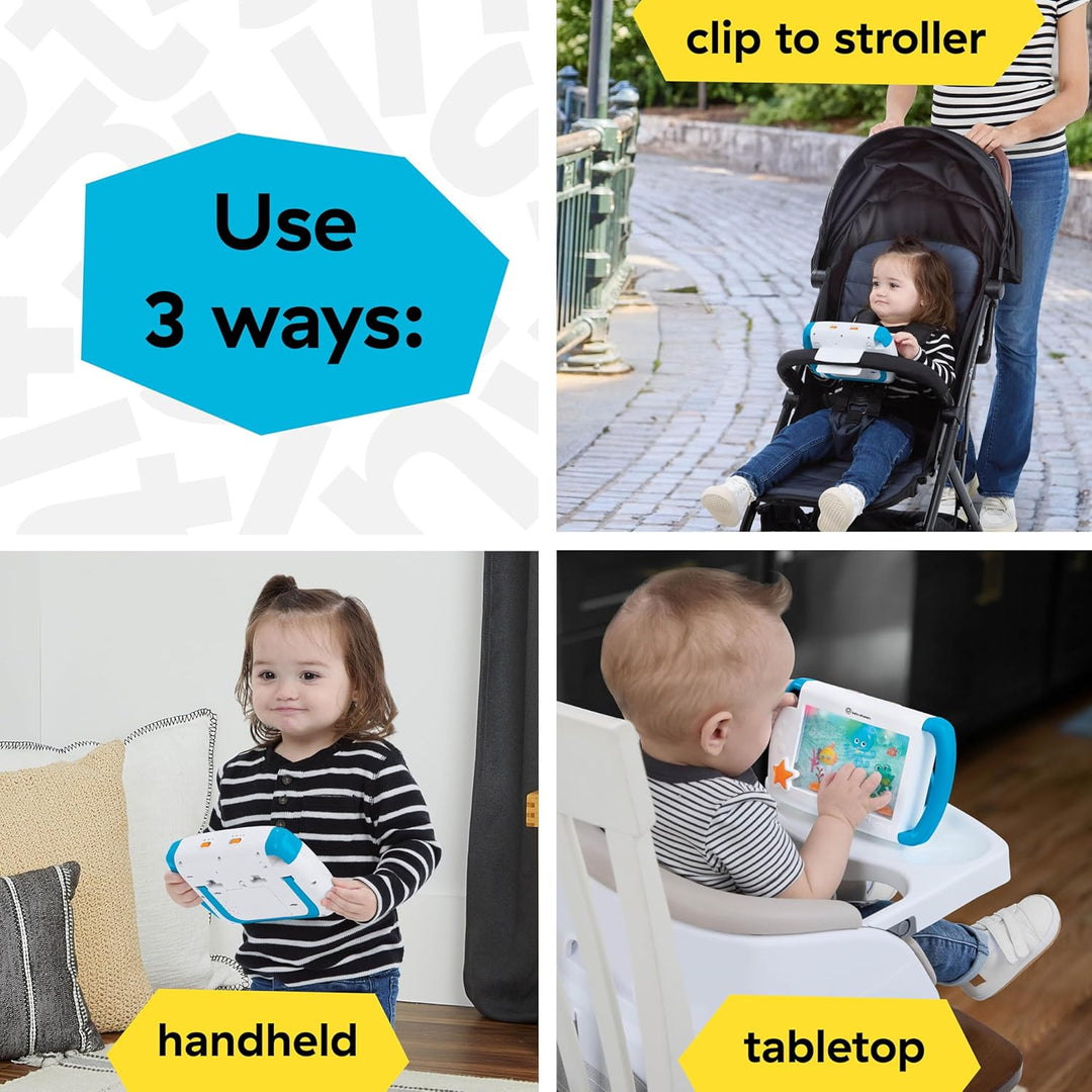 Baby Einstein On-the-Go Sea Dreams Soother, tragbares Baby-Tablet-Spielzeug mit Musik und Lichtern,