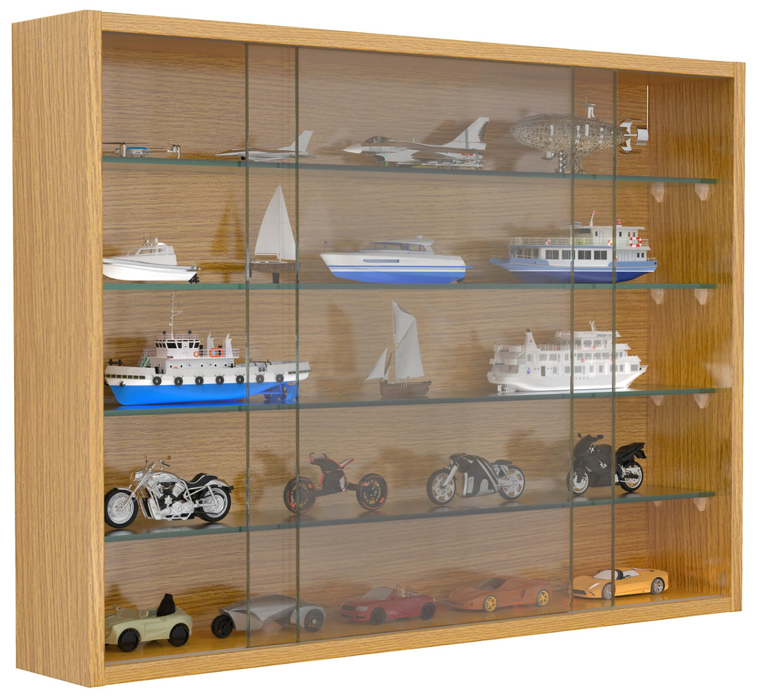 VCM Glasvitrine hängend/Vitrine Glas mit ESG-Sicherheitsglas/Masse ca. H. 55 x B. 75 x T. 12 cm/Häng