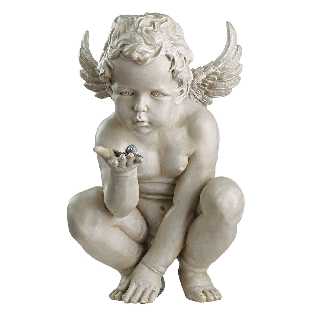 Design Toscano Cherub Statue Des Lebens Rätsel, Masse: 23 x 29 x 38 cm 2.25 kg