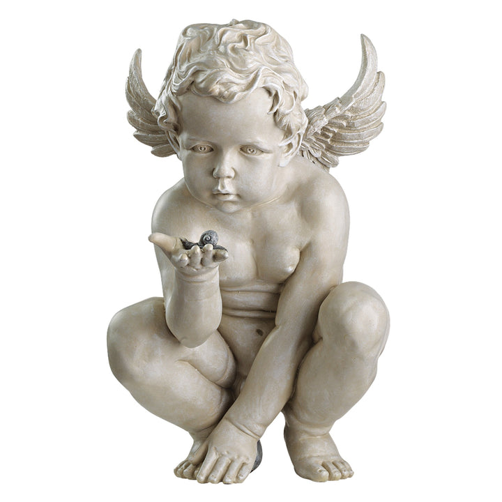 Design Toscano Cherub Statue Des Lebens Rätsel, Masse: 23 x 29 x 38 cm 2.25 kg