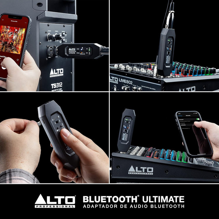 Alto Professional Bluetooth Ultimate - Wiederaufladbarer Bluetooth-Stereo-Empfänger mit XLR-Verbindu