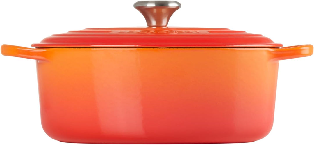 Le Creuset Signature Gusseisen-Bräter mit Deckel, Ø 29 cm, Oval, Für alle Herdarten und Induktion ge
