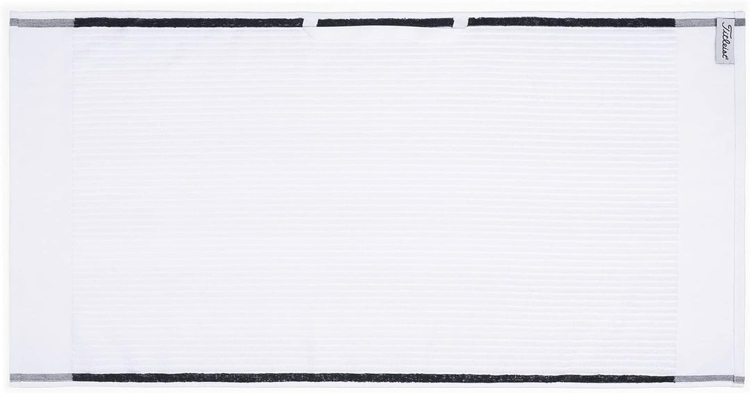 TITLEIST Players Frottee-Handtuch, Weiss/Schwarz, 50,8 x 101,6 cm Weiss / Schwarz, Weiss / Schwarz