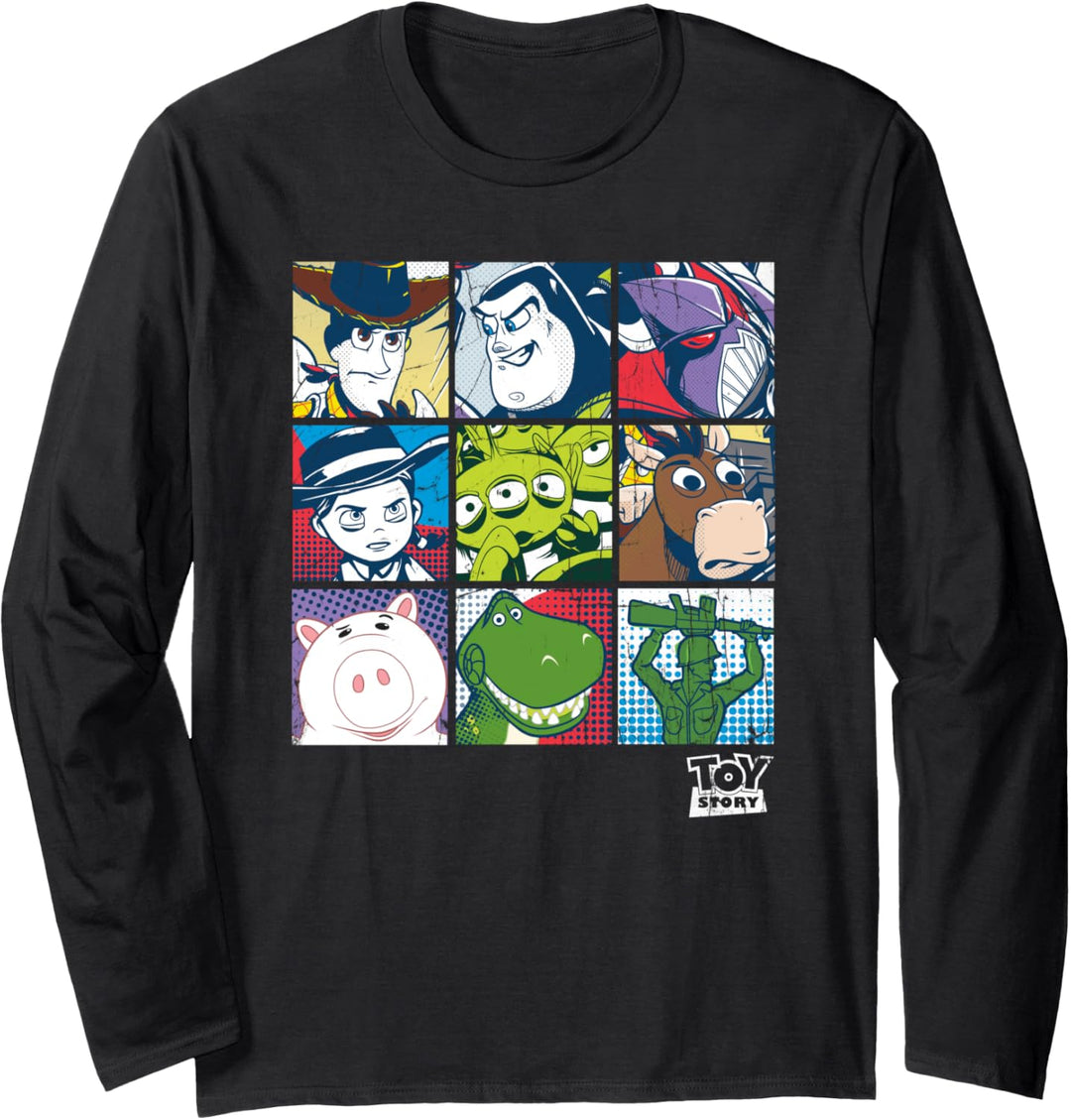 Disney Pixar Toy Story Boxed Up Group Shot Langarmshirt