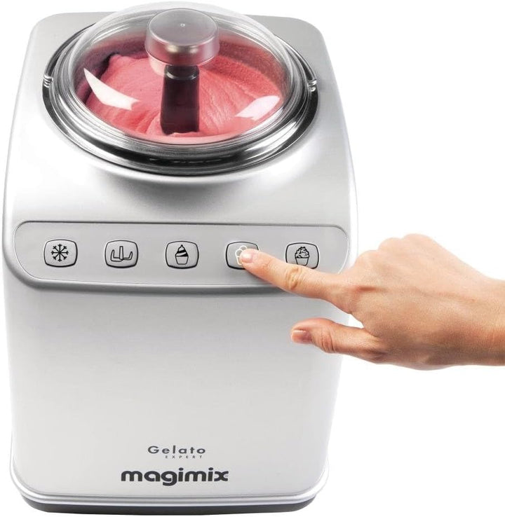Magimix Eismaschine Gelato Expert mit 180Watt aus Edelstahl, 11680RW