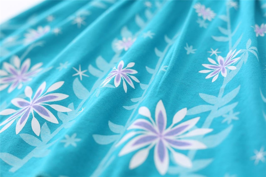 Lito Angels Baby Mädchen Kleinkind Mädchen Prinzessin Kleid Verkleiden Kostüm Casual Kurzarm Blau (S