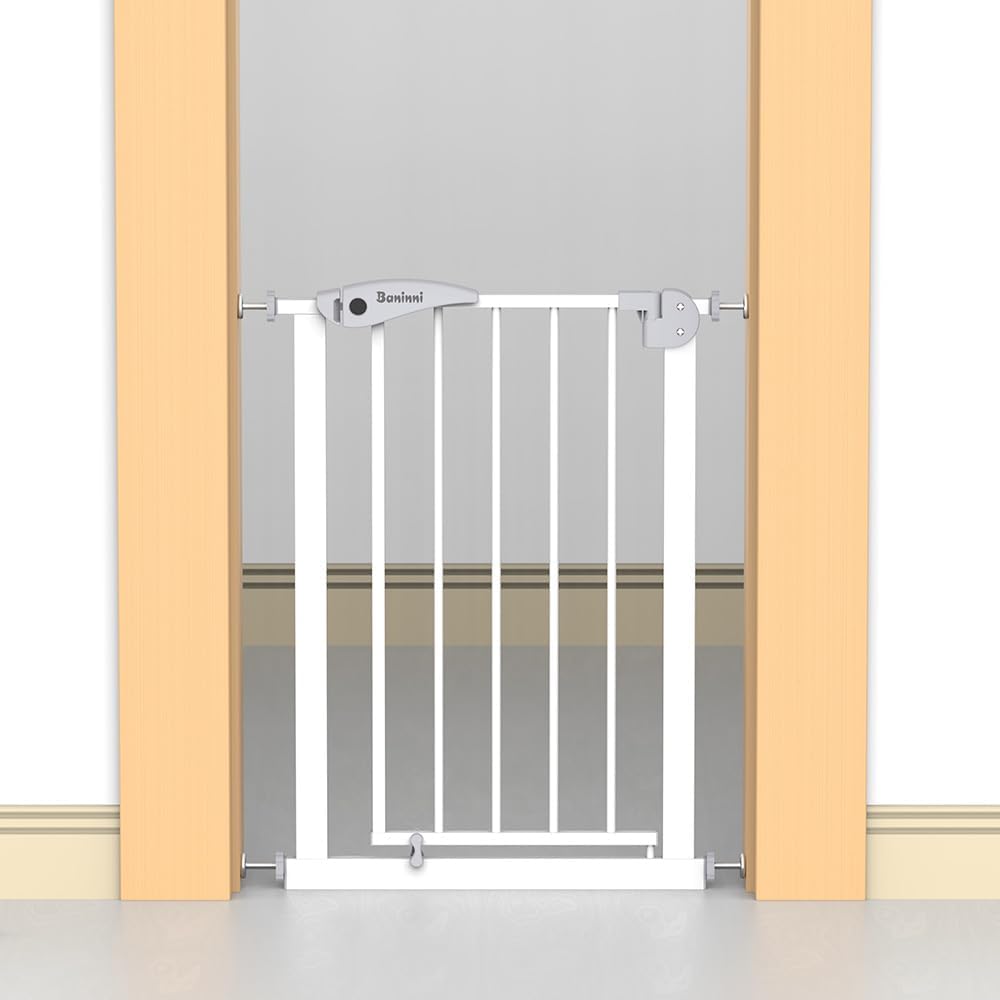Baninni Sicherheitsbarriere Mimi, von 58 bis 67 cm, Farbe: Weiss