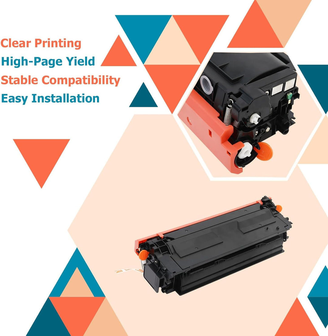 inkalfa [Mit Chip] Kompatibel für HP 212X 212A W2120X W2121X W2122X W2123X Color Laserjet Enterprise