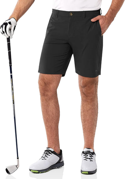 33,000ft Herren Golf Shorts UPF 50+ Stretch Shorts Leichte Schnelltrocknende 9" Bermuda Shorts Kurze