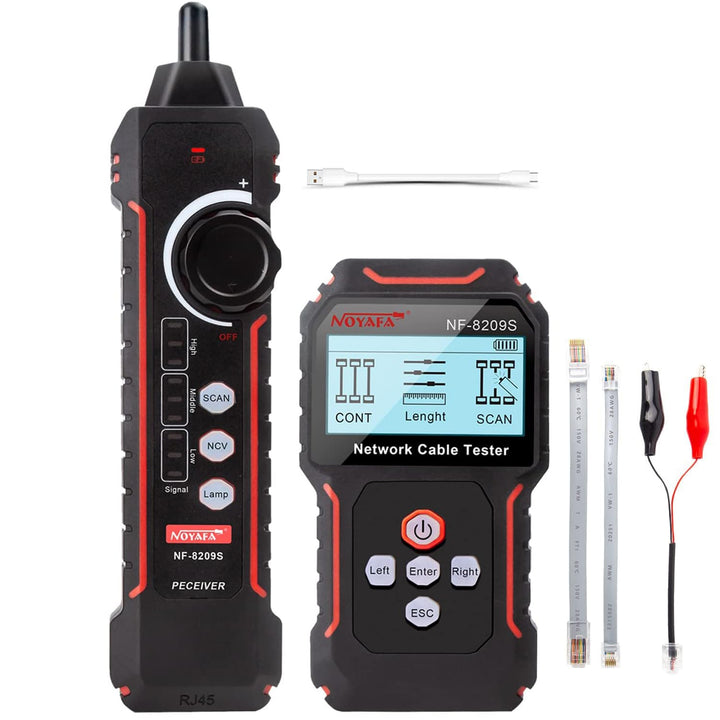 NOYAFA NF-8209S Upgrade Advanced Network Cable Tester mit PoE, Kabellängentest, Port blinken, Multif