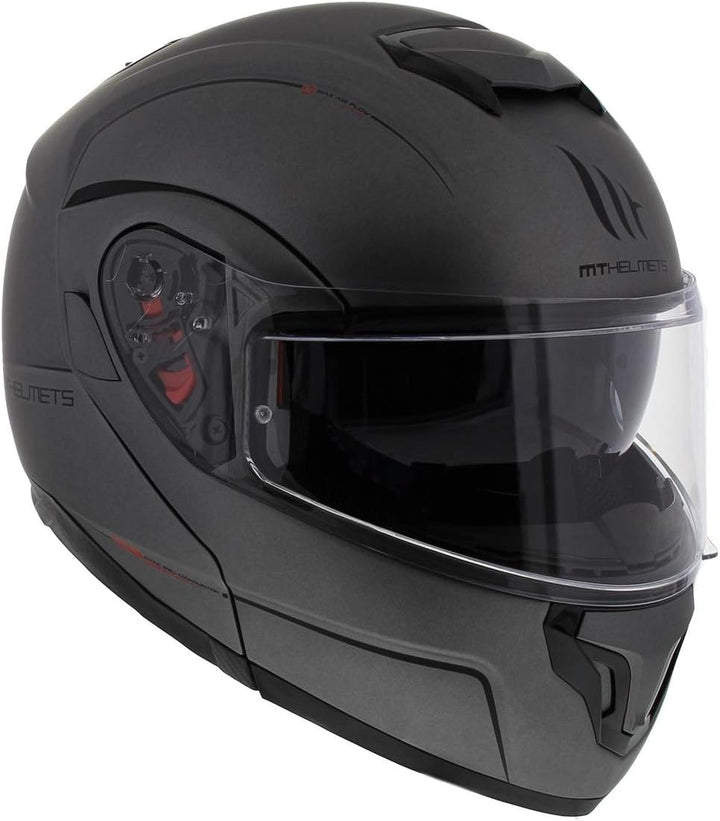 MT HELMETS Atom Sv Solid Matt Titanium S S MATT TITANIUM, S MATT TITANIUM