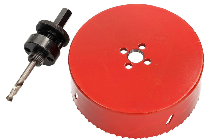 KOTARBAU Lochsäge 127 mm HSS mit Zentrierbohrer Lochfräse Bohrkrone Lochkreissäge Sägekranz für Meta