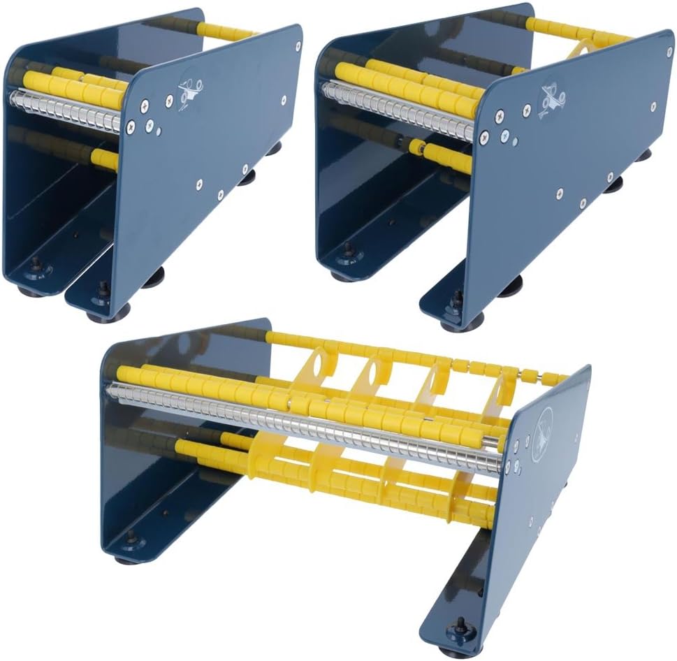 TE-Office Etikettenspender Labelspender aus Stahl für Haftetiketten Tischgerät manuell bis 265 mm in