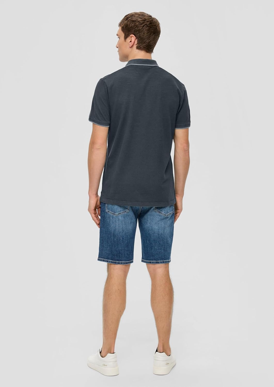 s.Oliver Poloshirt aus Reiner Baumwolle S Grau 9581, S Grau 9581