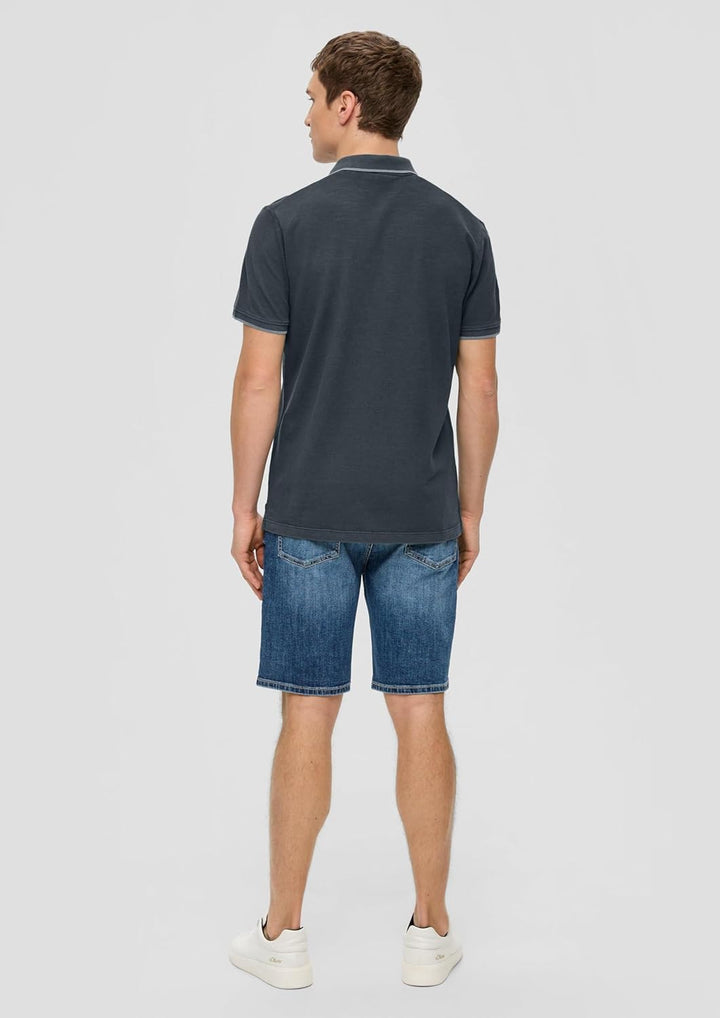 s.Oliver Poloshirt aus Reiner Baumwolle S Grau 9581, S Grau 9581