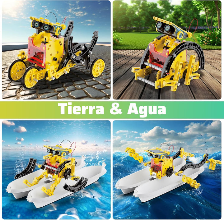 Hot Bee Solar Roboter Kinder, Experimente für Kinder ab 6-10, Geschenk Junge 8 9 10 11 12 Jahre, Spi