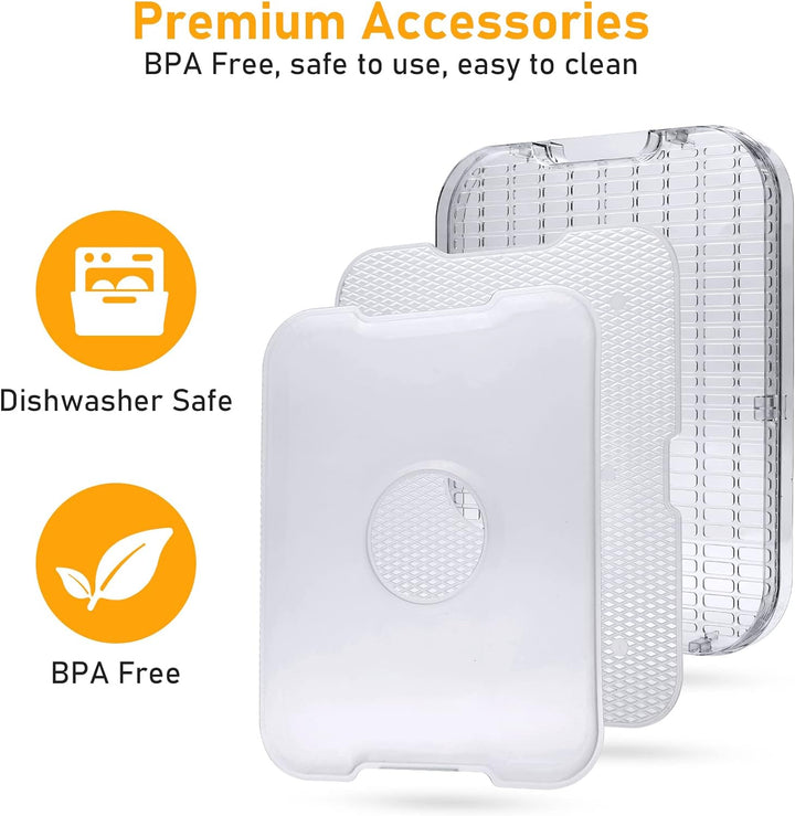 MEYKEY Dörrautomat Dörrgerät für Lebensmittel, 8 Fächer, Dörrapparat für Gemüse, Obst, Fleisch, eins